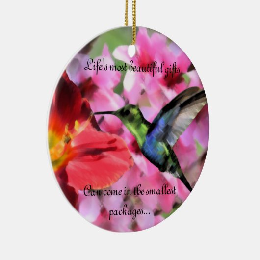 Vogelsierbloem Keramisch Ornament (Rechts)