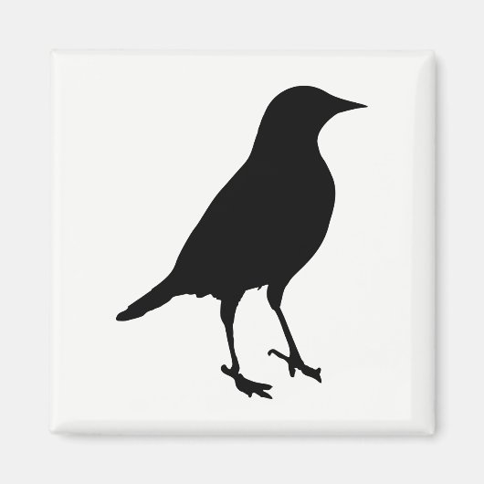 Vogelsilhouet Magneet (Voorkant)