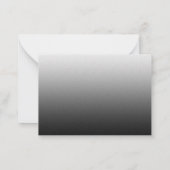 Vogelsilhouet na begrafenis bedankkaart notitiekaartje (Achterkant)