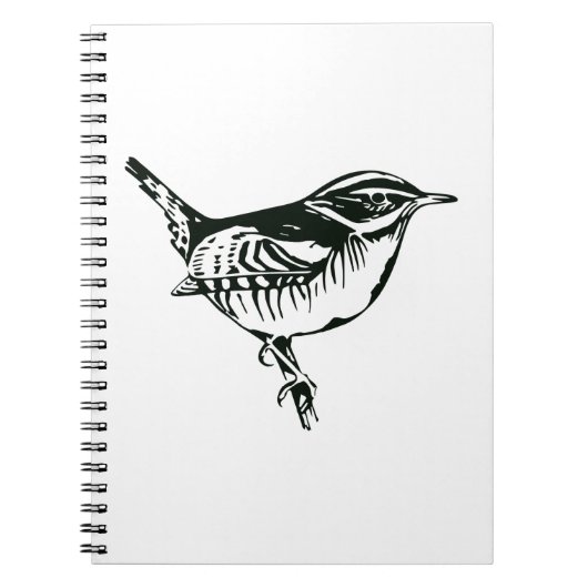 Vogelsilhouet Notitieboek (Voorkant)