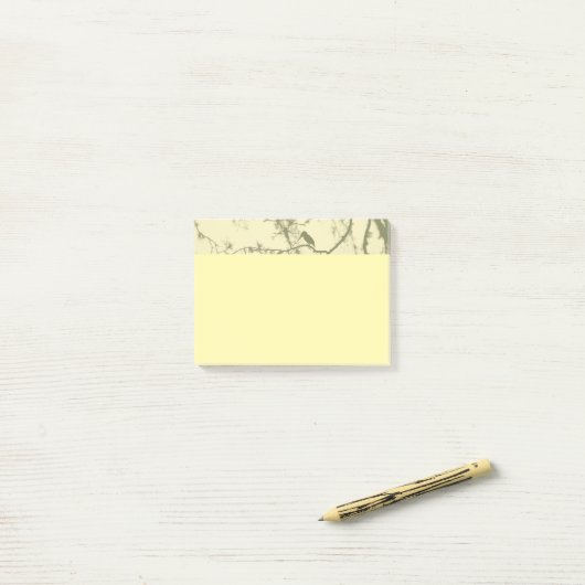 Vogelsilhouet Post-it® Notes (Op bureau)