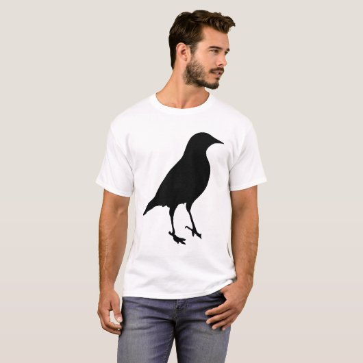 Vogelsilhouet T-shirt (Voorkant volledig)