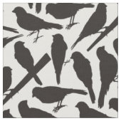 vogelsilhouettenpatroon stof (Close Up)