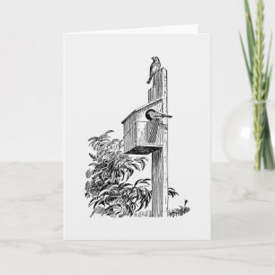 vogelsoorten en vogelhuisdieren Wenskaart Kaart