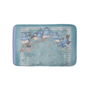 vogelsoorten in Shabby Chic Badmat