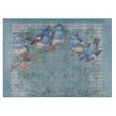   vogelsoorten in Shabby Chic Snijplank (Voorkant)