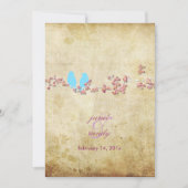  vogelsoorten/kleurrijke roze kersen/sakura blosso kaart (Voorkant)