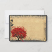  vogelsoorten met hartverscheuringen RSVP-bruiloft RSVP Kaartje (Achterkant)