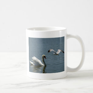 Vogelsport met zwaan koffiemok