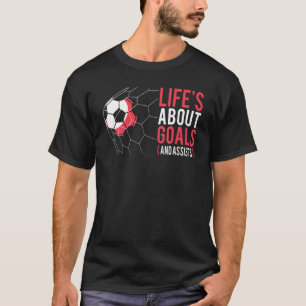 Vogelsport voor jongens 'het leven gaat over doele t-shirt