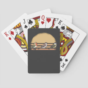 Vogelspotten Retro Pokerkaarten