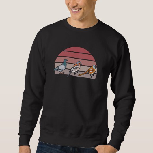 Vogelspotten Retro Trui (Voorkant)