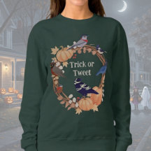 Vogelspotter Halloween Trick or Tweet Groen