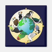 Vogelspullen van de wereld magneet (Voorkant)