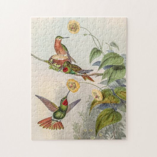  vogelstand door John Gould Legpuzzel (Verticaal)