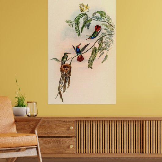  vogelstand door John Gould Poster (Woonkamer 2)