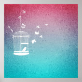  vogelstand en vogels poster (Voorkant)