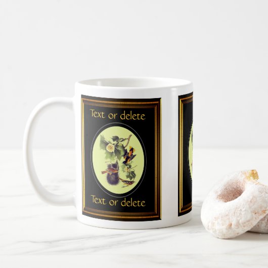  vogelstand gepersonaliseerd koffiemok (Met donut)