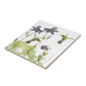  vogelstand Wilde fluitbloemen Tile Tegeltje (Zijkant)