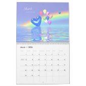 Vogelsteenharten en ballonnen kalender (Mar 2026)