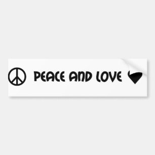 Vogelsticker voor vrede en liefde bumpersticker