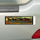 Vogelsticker voor wilde paarden bumpersticker (Op auto)