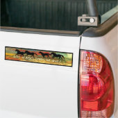 Vogelsticker voor wilde paarden bumpersticker (Op Truck)