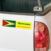 Vogelstickers van Guyana Bumpersticker (Op Truck)