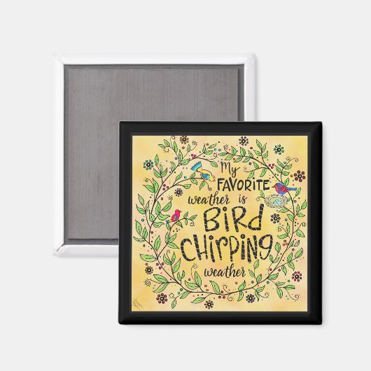 Vogelstrijkweerwater Magneet (Voorkant / Achterkant)