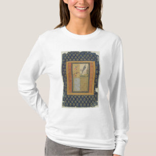 Vogelstudie en kalligrafie, Golconda, Andhra Prade T-shirt
