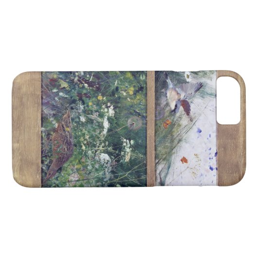 Vogelstudies, Bruno Liljefors Case-Mate iPhone Case (Achterkant (Horizontaal))