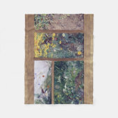 Vogelstudies, Bruno Liljefors Fleece Deken (Voorkant)