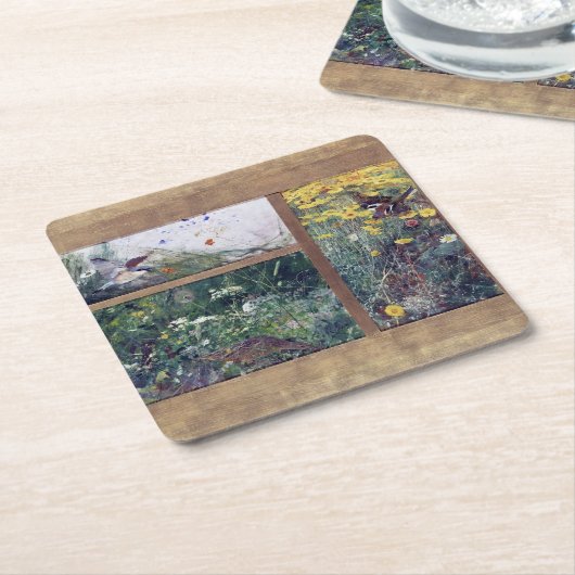 Vogelstudies, Bruno Liljefors Kartonnen Onderzetters (Schuin)