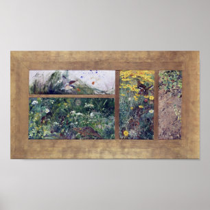 Vogelstudies, Bruno Liljefors Poster