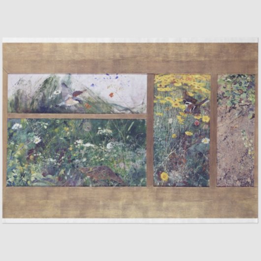 Vogelstudies, Bruno Liljefors Tissuepapier (Voorkant)