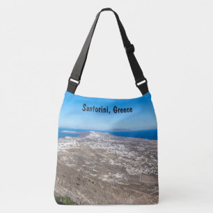 Vogelsvlucht van Santorini Crossbody Tas