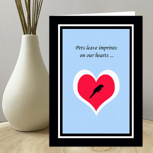 Vogelsympathie voor gezelschapsdieren kaart