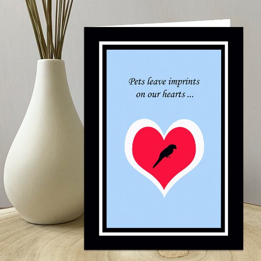 Vogelsympathie voor gezelschapsdieren kaart