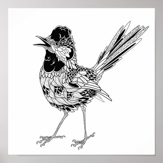 VogelTattoo 2 Poster (Voorkant)