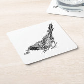 VogelTattoo Kartonnen Onderzetters (Schuin)