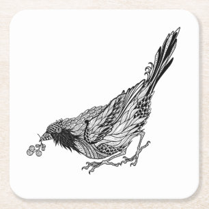 VogelTattoo Kartonnen Onderzetters