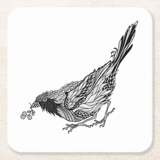 VogelTattoo Kartonnen Onderzetters (Voorkant)