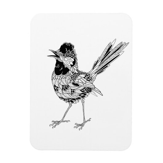 VogelTattoo Magneet (Verticaal)