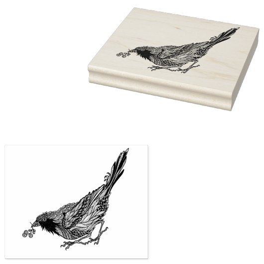 VogelTattoo Rubberstempel (Gestempeld)