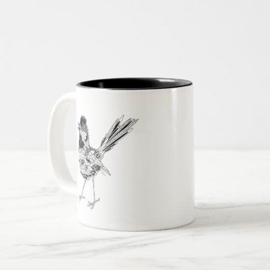 VogelTattoo Tweekleurige Koffiemok (Voorkant links)