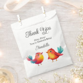 Vogelthema Baby shower Schattigee Waterverf Bedankzakje (Geknipt)