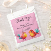 Vogelthema Baby shower Schattigee Waterverf Bedankzakje (Geknipt)