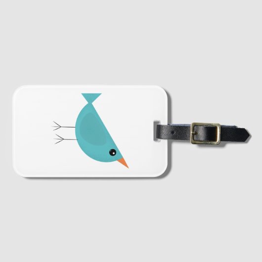 Vogeltje Bagagelabel (Voorkant (horizontaal))