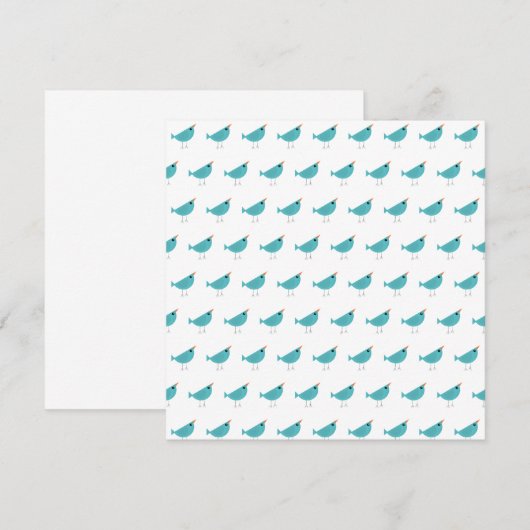 Vogeltje Bedankkaart (Voorkant / Achterkant)