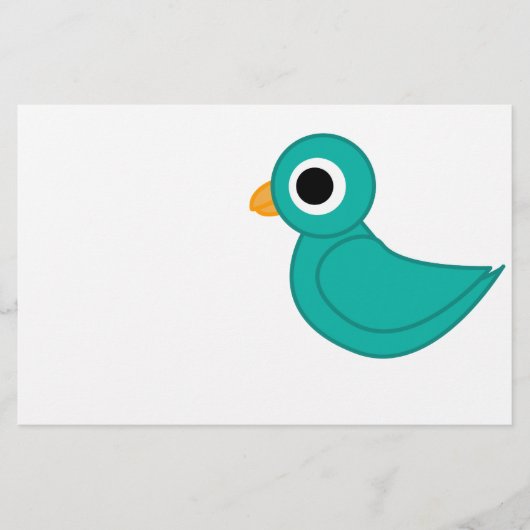 vogeltje briefpapier (Voorkant)